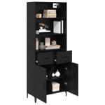 Casa si Gradina - Mobilier - Comode si corpuri - Corpuri bucatarie - Bufet cu sertar Stejar Negru 69,5 x 34 x 180 cm Lemn compozit - Infinity.ro