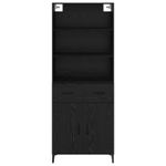 Casa si Gradina - Mobilier - Comode si corpuri - Corpuri bucatarie - Bufet cu sertar Stejar Negru 69,5 x 34 x 180 cm Lemn compozit - Infinity.ro