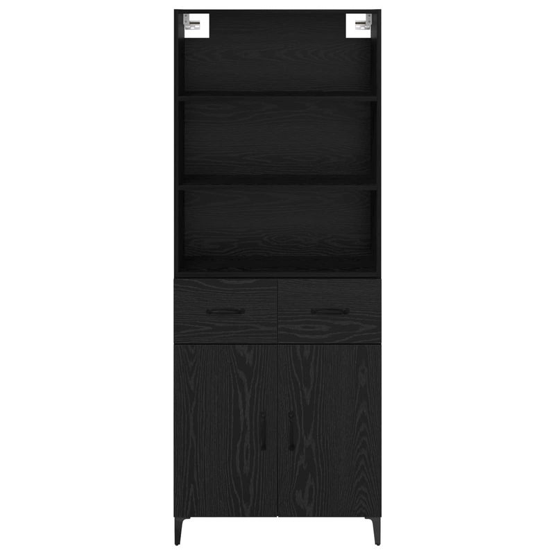 Casa si Gradina - Mobilier - Comode si corpuri - Corpuri bucatarie - Bufet cu sertar Stejar Negru 69,5 x 34 x 180 cm Lemn compozit - Infinity.ro
