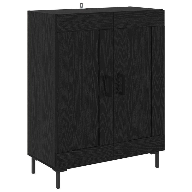 Casa si Gradina - Mobilier - Comode si corpuri - Comode - Bufet cu sertar Stejar Negru 69,5 x 34 x 180 cm Lemn compozit - Infinity.ro