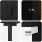 Casa si Gradina - Mobilier - Comode si corpuri - Comode - Bufet cu sertar Stejar Negru 69,5 x 34 x 180 cm Lemn compozit - Infinity.ro