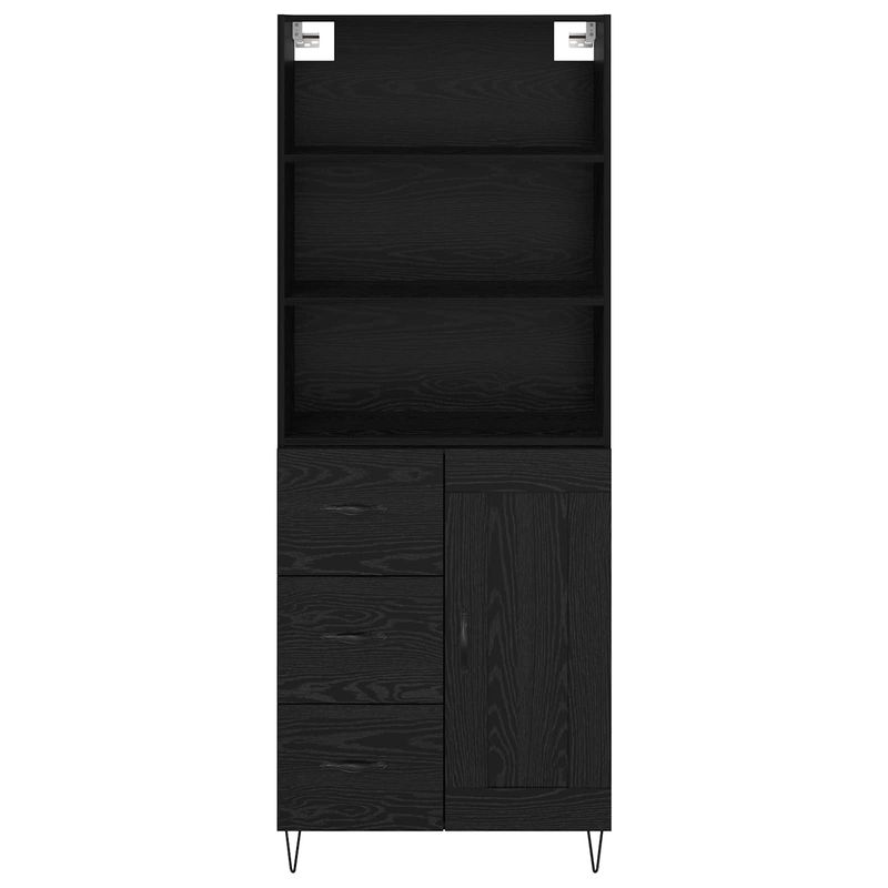 Casa si Gradina - Mobilier - Comode si corpuri - Corpuri bucatarie - Bufet cu sertar Stejar Negru 69,5 x 34 x 180 cm Lemn compozit - Infinity.ro