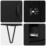 Casa si Gradina - Mobilier - Comode si corpuri - Corpuri bucatarie - Bufet cu sertar Stejar Negru 69,5 x 34 x 180 cm Lemn compozit - Infinity.ro