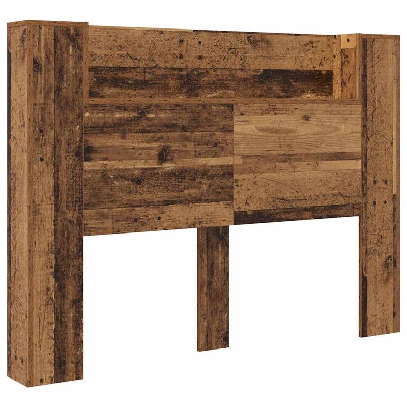 Casa si Gradina - Mobilier - Paturi si accesorii - Accesorii paturi - Tablie de pat cu LED, albastru inchis, 203x16x118/128cm catifea - Infinity.ro
