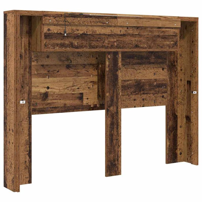 Casa si Gradina - Mobilier - Paturi si accesorii - Accesorii paturi - Tablie de pat cu LED, albastru inchis, 203x16x118/128cm catifea - Infinity.ro