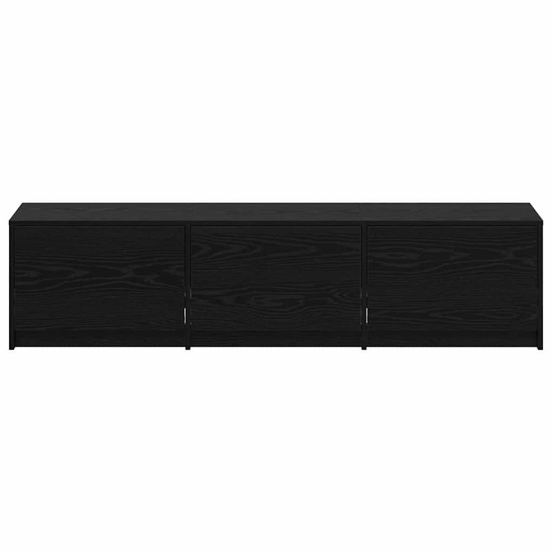Casa si Gradina - Mobilier - Comode si corpuri - Comode - Dulap TV cu LED-uri Stejar Negru 162 x 34 x 40 cm Lemn compozit - Infinity.ro