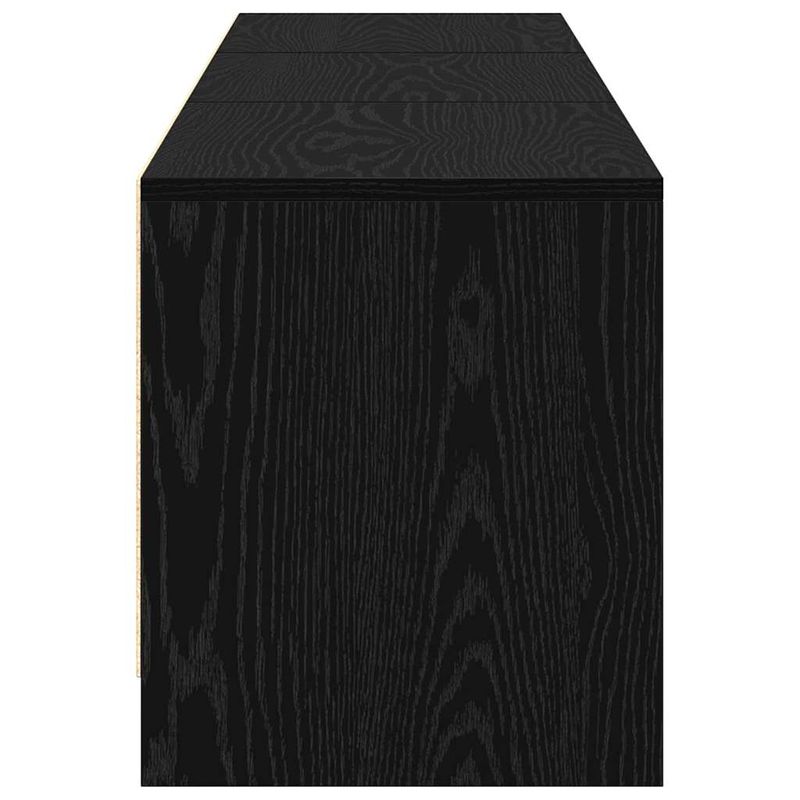 Casa si Gradina - Mobilier - Comode si corpuri - Comode - Dulap TV cu LED-uri Stejar Negru 162 x 34 x 40 cm Lemn compozit - Infinity.ro