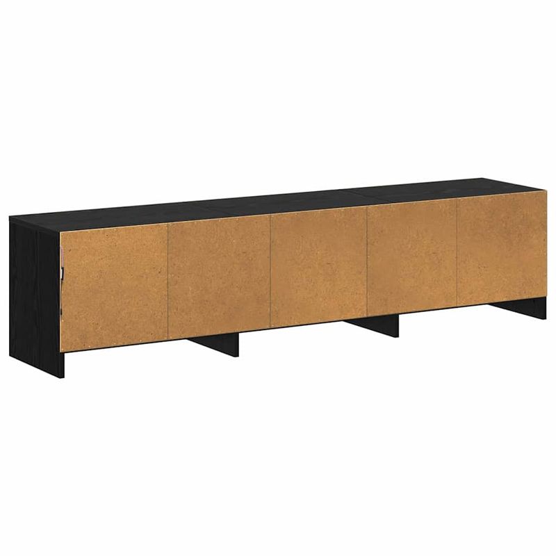 Casa si Gradina - Mobilier - Comode si corpuri - Comode - Dulap TV cu LED-uri Stejar Negru 162 x 34 x 40 cm Lemn compozit - Infinity.ro