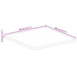 Casa si Gradina - Mobilier - Feronerie si accesorii mobila - Blat de masa patrata, 40x40x3,8 cm, lemn masiv reciclat - Infinity.ro