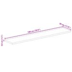 Casa si Gradina - Mobilier - Feronerie si accesorii mobila - Blat de masa, 180x30x3,8cm, dreptunghiular, lemn masiv reciclat - Infinity.ro