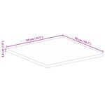Casa si Gradina - Mobilier - Feronerie si accesorii mobila - Blat de masa patrata, 50x50x3,8 cm, lemn masiv reciclat - Infinity.ro