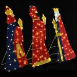 Casa si Gradina - Decoratiuni - Decoratiuni de sezon - Iluminat de Craciun 3 pcs Alb cald 105 cm tesatura - Infinity.ro