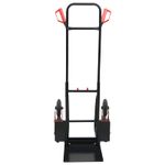Casa si Gradina - Constructii - Depozitare, transport si protectie - Accesorii echipamente pentru transport si ridicat - Carucior manual Negru si rosu 64,5 x 49,5 x 114 cm Otel - Infinity.ro