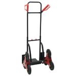 Casa si Gradina - Constructii - Depozitare, transport si protectie - Accesorii echipamente pentru transport si ridicat - Carucior manual Negru si rosu 64,5 x 49,5 x 114 cm Otel - Infinity.ro