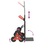 Casa si Gradina - Constructii - Depozitare, transport si protectie - Accesorii echipamente pentru transport si ridicat - Carucior manual Negru si rosu 64,5 x 49,5 x 114 cm Otel - Infinity.ro