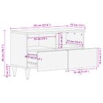 Casa si Gradina - Mobilier - Dulapuri si sifoniere - Dulapuri - Dulapuri de depozitare cu sertar Multicolour 70 x 33,5 x 46 cm - Infinity.ro