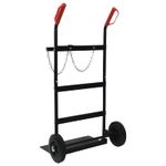 Casa si Gradina - Constructii - Depozitare, transport si protectie - Accesorii echipamente pentru transport si ridicat - Carucior manual Negru si rosu 63 x 43,5 x 110 cm Otel - Infinity.ro