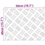 Casa si Gradina - Textile si covoare - Covoare - Covoare casa - Placi cu tablouri 4 pcs Argintiu 50 x 40 cm Aluminiu - Infinity.ro