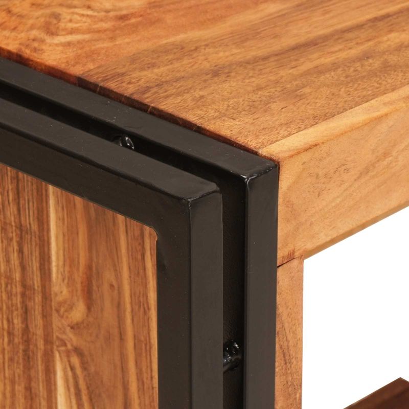 Casa si Gradina - Bucatarie si vesela - Accesorii bar - Carafe si decantoare - Raft pentru vin Maro 100 x 45 x 33 cm Lemn Solid de Acacia - Infinity.ro