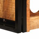 Casa si Gradina - Bucatarie si vesela - Accesorii bar - Carafe si decantoare - Raft pentru vin 100 x 45 x 33 cm Lemn de Mango Solid si Slefuit - Infinity.ro