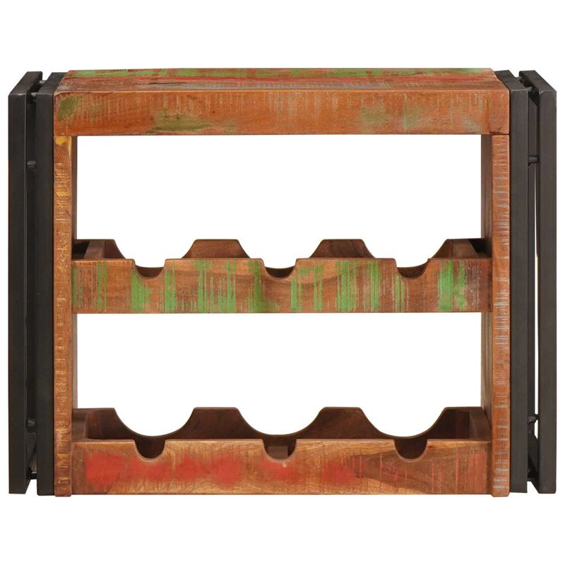 Casa si Gradina - Bucatarie si vesela - Accesorii bar - Carafe si decantoare - Raft pentru vin Maro 100 x 45 x 33 cm Lemn recuperat solid - Infinity.ro