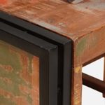 Casa si Gradina - Bucatarie si vesela - Accesorii bar - Carafe si decantoare - Raft pentru vin Maro 100 x 45 x 33 cm Lemn recuperat solid - Infinity.ro