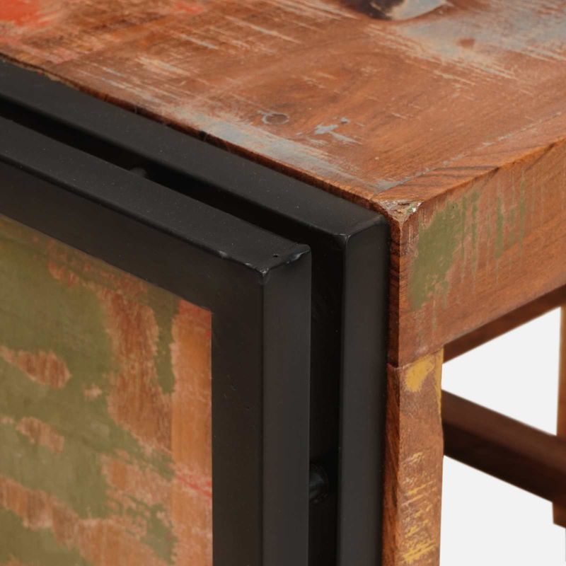 Casa si Gradina - Bucatarie si vesela - Accesorii bar - Carafe si decantoare - Raft pentru vin Maro 100 x 45 x 33 cm Lemn recuperat solid - Infinity.ro