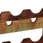 Casa si Gradina - Bucatarie si vesela - Accesorii bar - Carafe si decantoare - Raft pentru vin Maro 100 x 45 x 33 cm Lemn recuperat solid - Infinity.ro