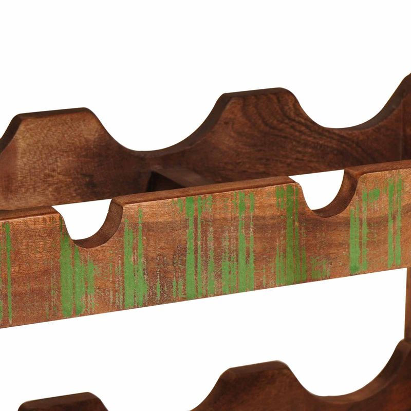 Casa si Gradina - Bucatarie si vesela - Accesorii bar - Carafe si decantoare - Raft pentru vin Maro 100 x 45 x 33 cm Lemn recuperat solid - Infinity.ro