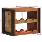 Casa si Gradina - Bucatarie si vesela - Accesorii bar - Carafe si decantoare - Raft pentru vin Maro 100 x 45 x 33 cm Lemn recuperat solid - Infinity.ro