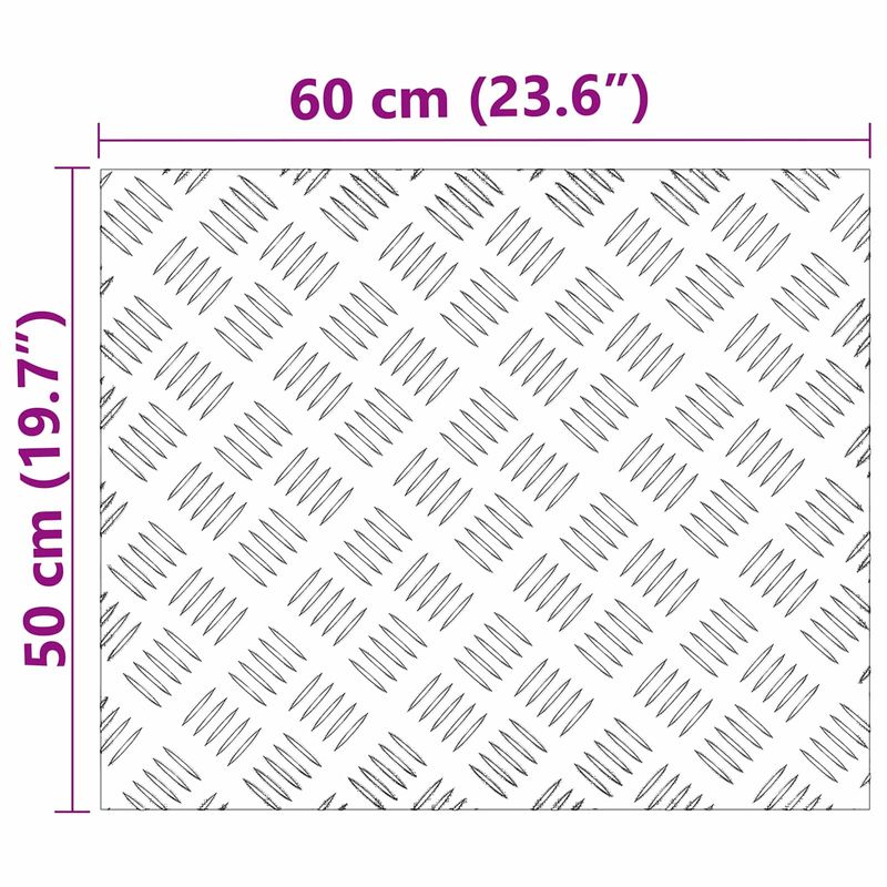 Casa si Gradina - Textile si covoare - Covoare - Covoare casa - Placi cu tablouri 4 pcs Argintiu 60 x 50 cm Aluminiu - Infinity.ro