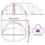 Casa si Gradina - Constructii - Scari si accesorii interioare - Alte accesorii pentru piscine - Dom pentru piscina Manual albastru 546 x 516 x 250 cm - Infinity.ro