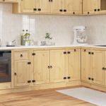 Casa si Gradina - Mobilier - Comode si corpuri - Corpuri bucatarie - Dulap cu raft cu usa Miere 80 x 46 x 81,5 cm Lemn de pin masiv - Infinity.ro