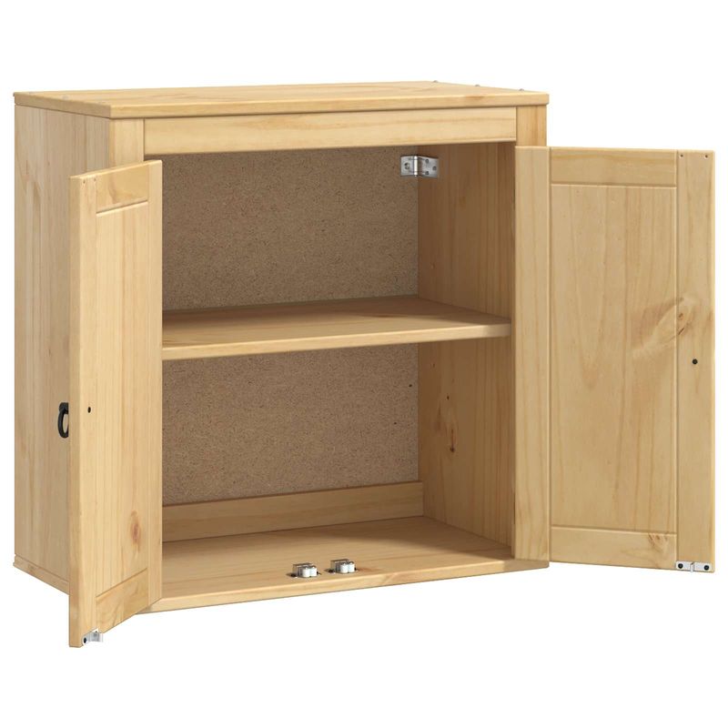 Casa si Gradina - Mobilier - Comode si corpuri - Corpuri bucatarie - Dulap cu raft cu usa Miere 60 x 32 x 40 cm Lemn de pin masiv - Infinity.ro