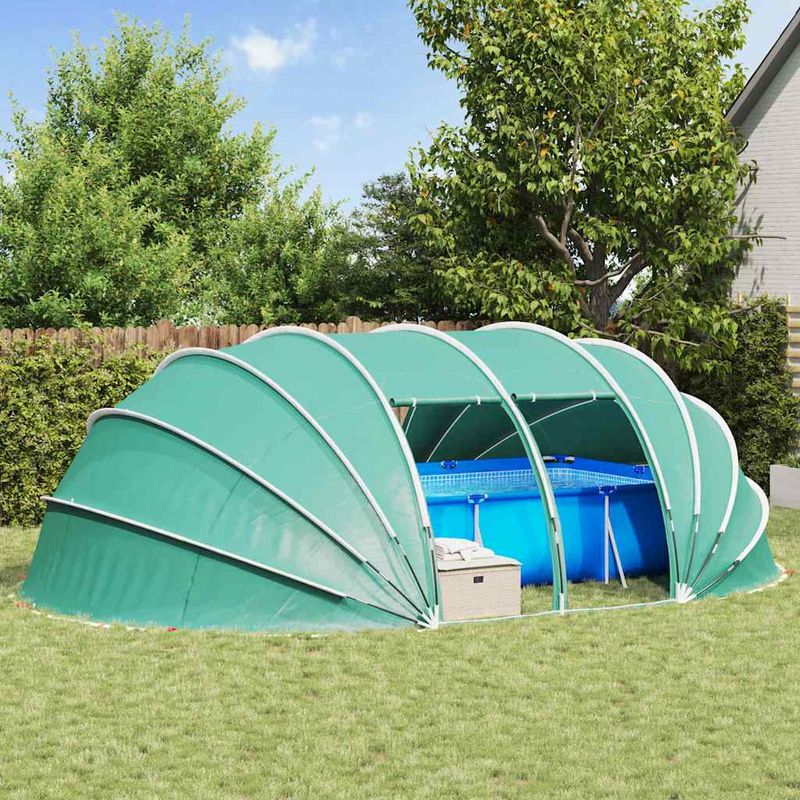 Casa si Gradina - Constructii - Scari si accesorii interioare - Alte accesorii pentru piscine - Cort pentru piscina Verde 538 x 440 x 204 cm - Infinity.ro