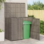 Casa si Gradina - Gradina si terasa - Casute de gradina - Cutie pentru gunoi 2 pcs Gri 65 x 80 x 115 cm Polietilena - Infinity.ro