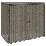 Casa si Gradina - Gradina si terasa - Casute de gradina - Cutie pentru gunoi 2 pcs Gri 65 x 80 x 115 cm Polietilena - Infinity.ro