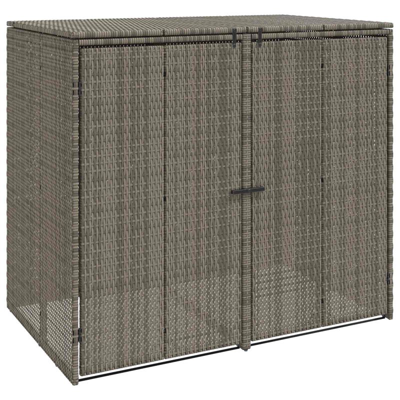 Casa si Gradina - Gradina si terasa - Casute de gradina - Cutie pentru gunoi 2 pcs Gri 65 x 80 x 115 cm Polietilena - Infinity.ro