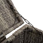Casa si Gradina - Gradina si terasa - Casute de gradina - Cutie pentru gunoi 2 pcs Gri 65 x 80 x 115 cm Polietilena - Infinity.ro