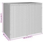 Casa si Gradina - Gradina si terasa - Casute de gradina - Cutie pentru gunoi 2 pcs Gri 65 x 80 x 115 cm Polietilena - Infinity.ro