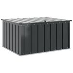 Casa si Gradina - Gradina si terasa - Casute de gradina - Cutie de depozitare pentru gradina Negru 101 x 82 x 50 cm Otel - Infinity.ro