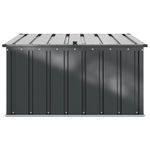 Casa si Gradina - Gradina si terasa - Casute de gradina - Cutie de depozitare pentru gradina Negru 101 x 82 x 50 cm Otel - Infinity.ro