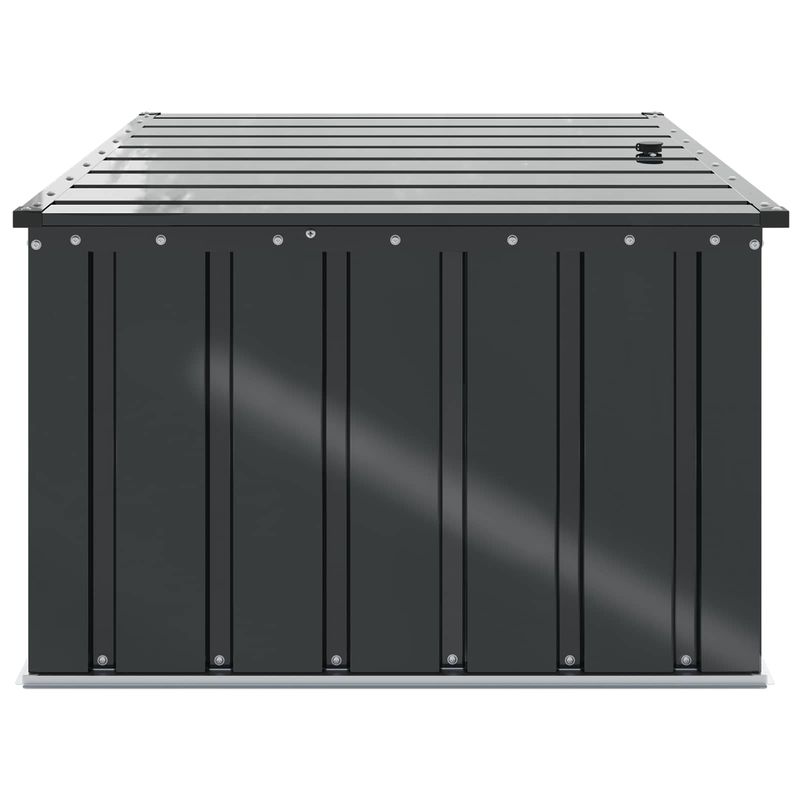 Casa si Gradina - Gradina si terasa - Casute de gradina - Cutie de depozitare pentru gradina Negru 101 x 82 x 50 cm Otel - Infinity.ro