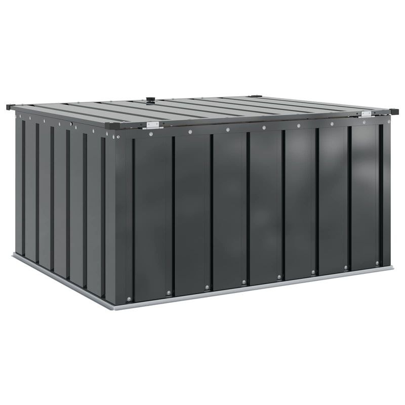 Casa si Gradina - Gradina si terasa - Casute de gradina - Cutie de depozitare pentru gradina Negru 101 x 82 x 50 cm Otel - Infinity.ro