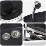 Casa si Gradina - Mobilier - Scaune si fotolii - Scaune - Scaun pentru sampon Manual Alb si negru 63 x 141 x 92 cm PVC - Infinity.ro