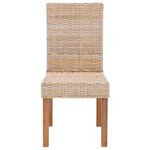 Casa si Gradina - Mobilier - Scaune si fotolii - Scaune - Scaun de sufragerie 2 pcs natural 45 x 54 x 93 cm - Infinity.ro