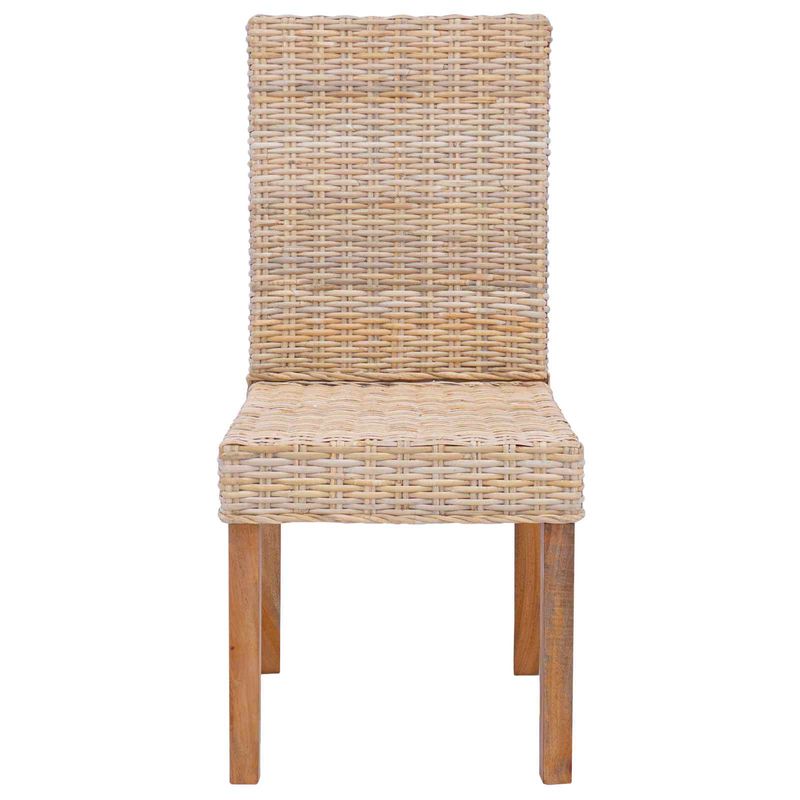 Casa si Gradina - Mobilier - Scaune si fotolii - Scaune - Scaun de sufragerie 2 pcs natural 45 x 54 x 93 cm - Infinity.ro