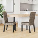 Casa si Gradina - Mobilier - Scaune si fotolii - Scaune - Scaun de sufragerie 2 pcs Negru spalat 45 x 54 x 93 cm - Infinity.ro