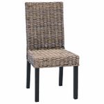 Casa si Gradina - Mobilier - Scaune si fotolii - Scaune - Scaun de sufragerie 2 pcs Negru spalat 45 x 54 x 93 cm - Infinity.ro