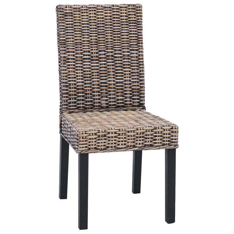 Casa si Gradina - Mobilier - Scaune si fotolii - Scaune - Scaun de sufragerie 2 pcs Negru spalat 45 x 54 x 93 cm - Infinity.ro